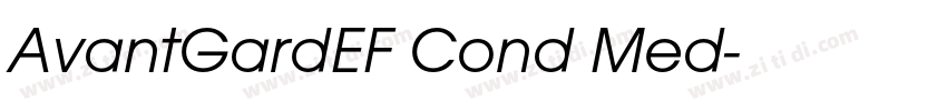 AvantGardEF Cond Med字体转换